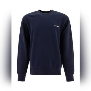 Carhartt WIP Work In Progress Script Embroidered Crewneck Sweatshirt Navy XXL
